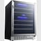 Edgestar 24 Inch Wide 46 Bottle BuiltIn Dual Zone Wine Cooler with Reversible Door and LED Lighting CWR462DZ - alternate 5